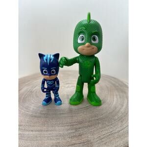 PJ Mask Superheroes Figures Cat Boy and Gecko Toy Lot